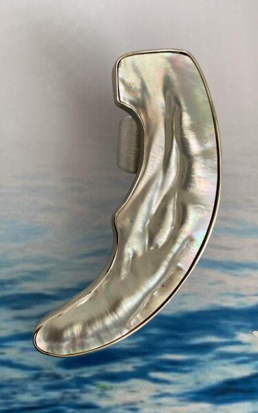 UL-05 Pincdada Maxima Shell 925 Silber Carbon Ring